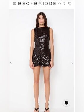 Bec + Bridge Romilly Sequin Mini Dress BNWT